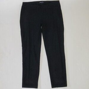 Eileen Fisher System Washable Slim Ankle Stretch Crepe Pant in Black